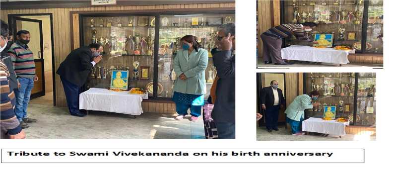 Tribute to Swami Vivekananda on his birth anniversary